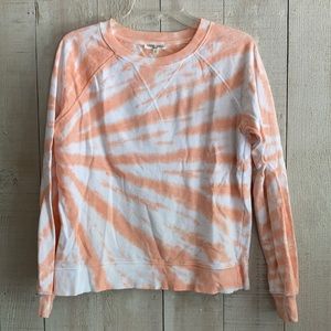 Peach Tie-Dye Sweatshirt